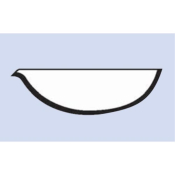 Basin Porcelain 50ml Shallow Form