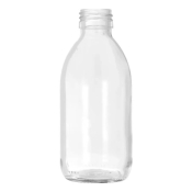 Glass Alpha Bottle 125mL Clear