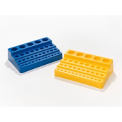 Universal tiered rack yellow colour