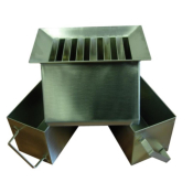 Riffle Box, Stainless Steel, 12x 13mm Slots, with 3 Containers