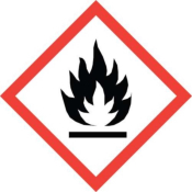 GHS-CLP Pictogram Labels Flammable Substances (GHSO2) 120 Labels