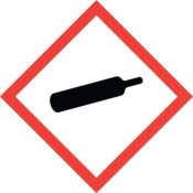 GHS-CLP Pictogram Labels Bottles/Compressed Gases (GHSO4) 120 Labels