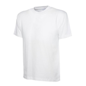 White Unisex Classic T-Shirt 100% Cotton Size XXXXLarge