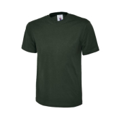 Bottle Green Unisex Classic T-Shirt 100% Cotton Size Large