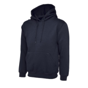 Navy Classic Hoodie 50% Polyester 50% Cotton Size Small