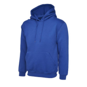 Royal Blue Classic Hoodie 50% Polyester 50% Cotton Size Medium