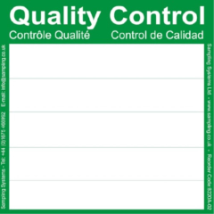 Green Quality Control Pharma/Food Labels