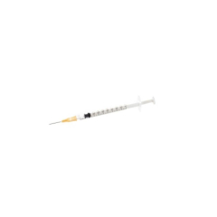 Plastipak Luer Slip 1mL Syringe with Needle, Disposable, Sterile