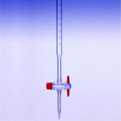 PYREX Glass Burette with PTFE Key Class AS Works Certified