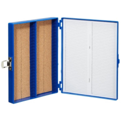 Heathrow Scientific Premium Microscope Slide Box - 100-Place