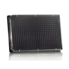 Azenta Life Sciences 384 Well Imaging Microplate Visionplate Clear 190 uL Flat Base Black Frame