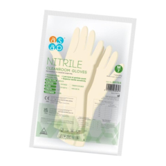 ASAP White Cleanroom Nitrile Powder Free Gloves Smooth