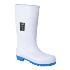 Full Safety White wellington Boot