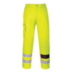 Hi-Viz Yellow Combat Trousers 65% Polyester 35% Cotton