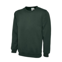 Bottle Green Olympic Sweatshirt 50% Polyester 50% Cotton