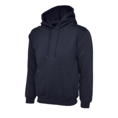 Navy Classic Hoodie 50% Polyester 50% Cotton