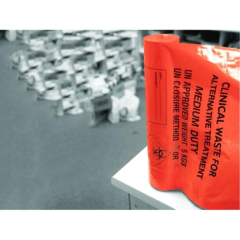 Clinical Waste Bag Orange Medium Duty