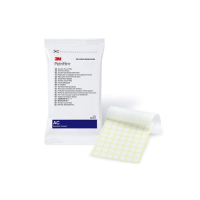 3M Petrifilm Aerobic Count (AC) Plates, 2 pks, 50 plates/pk