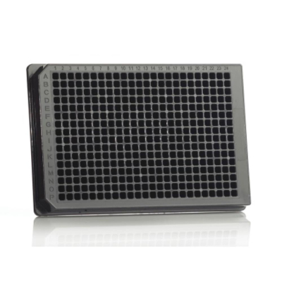 Azenta Life Sciences 384 Square Well Solid Bottom Plate Black Polystyrene Microplate