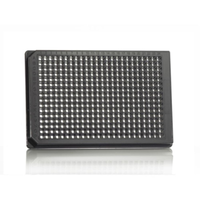 Azenta Life Sciences 384 Well Imaging Microplate Visionplate Clear 190 uL Flat Base Black Frame Ster