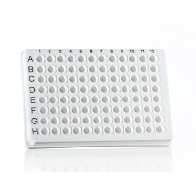Azenta Life Sciences Standard 96 Well PCR Plate Skirted White H1 Cut Corner