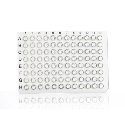 Azenta Life Sciences 8 Well PCR Plate Segment Non-Skirted Clear H12 Cut Corner