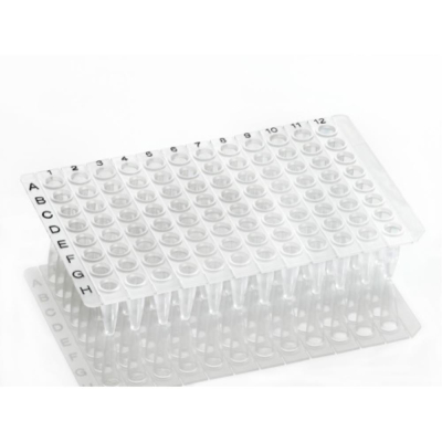 Azenta Life Sciences 96 Well PCR Plate Non-Skirted White H12 Cut Corner Breakable Vertically