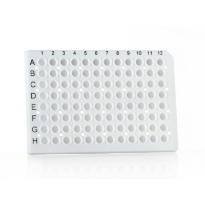 Azenta Life Sciences 96 Well PCR Plate Semi-Skirted White A12 Cut Corner