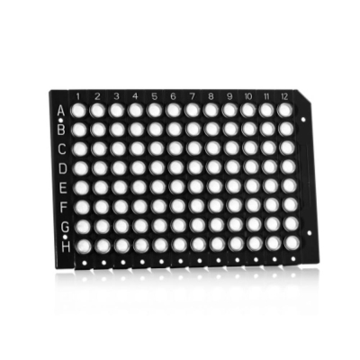 Azenta Life Sciences Break-A-Way 96 Well PCR Plate Breakable Vertically Semi-Skirted Black Frame Cle