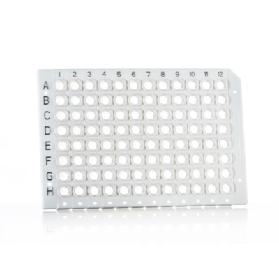 Azenta Life Sciences Break-A-Way 96 Well PCR Plate Breakable Vertically Semi-Skirted White Frame Cle