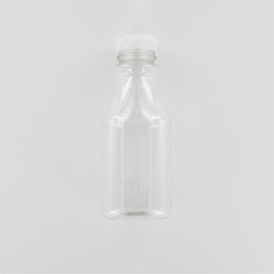 Aurora Scientific 500mL Clear PET (Polyethylene) Bottle  with White HDPE Cap