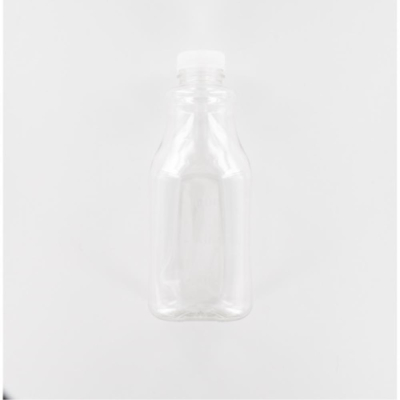 Aurora Scientific 1000mL Clear PET (Polyethylene) Bottle  with Natural HDPE Cap