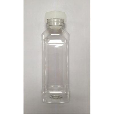 Aurora Scientific 500mL Clear PET (Polyethylene) Bottle  with Natural Polypropylene Cap