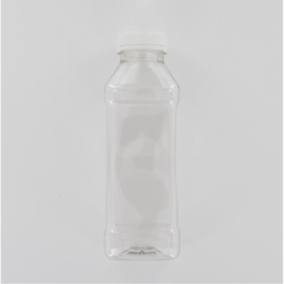 Aurora Scientific 500mL Clear PET (Polyethylene) Bottle  with Natural HDPE Cap  - Irradiated
