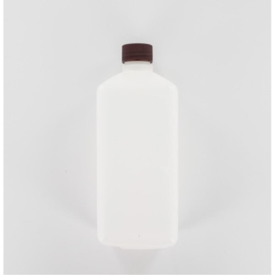 Aurora Scientific 1000mL Natural HDPE (High Density PolyEthelyne) Bottle  with Brown Polypropylene C