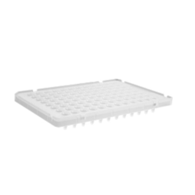 Axygen 96 Well PCR Plate Clear Low Profile Half Skirt Compatible with ABI