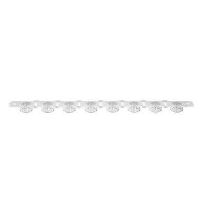 Axygen 0.2mL MaxyClear Flat Strip Caps for 0.2mL 8-Tube PCR Tube Strips