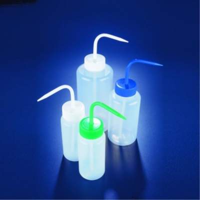 Azlon Wide Neck Wash Bottle White Cap - 250mL