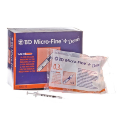 BD Micro-fine 0.5ml/8mm/30g Insulin Syringe