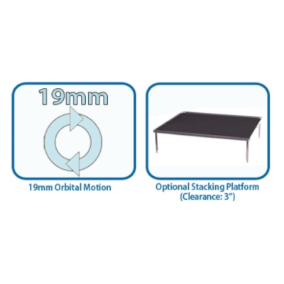 Benchmark Orbi-Blotter with non slip rubber mat platform 35x30cm hard wired cable 230V