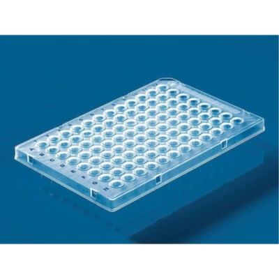 Brand 96-well PCR Plate Semi-skirted Standard Profile Clear Blue Coding Cut Corner A12 PP