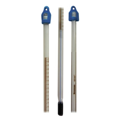 Blue LO-tox Filled Thermometer -10 to 50C (1.0C Divisions); Total Immersion