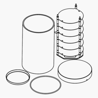 Buchi Lyovapor 6 PMMA Shelf Drying Chamber
