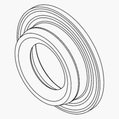 Vacuum seal VS26 PTFE base NBR O-ring FDA compliant