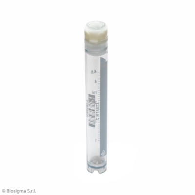 ClearLine Cryogen Tube 5mL Self Standing Internal Stella Cap Graduated with Barcode Sterile
