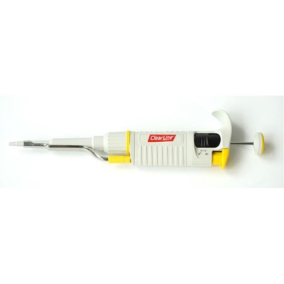 ClearLine Single Channel Variable Volume Micropipette 2-20uL Yellow