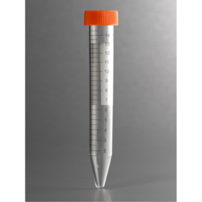Corning 15mL PP Centrifuge Tubes Rack Packed with Plug Seal Cap Sterile 50/Rack 500/Case