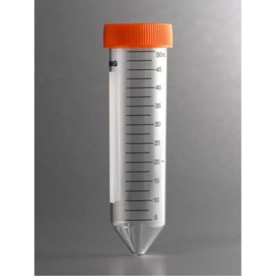 Corning 50mL PP Centrifuge Tubes Conical Bottom Plug Seal Cap Bulk Packed Sterile 25/Sleeve 500/Case