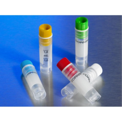 Corning Cryogenic Vials 2mL Assorted Colours Internal Threaded Polypropylene Self-Standing with Roun
