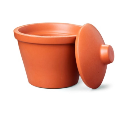 Corning Ice bucket with lid round 4L orange